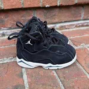 Nike Jordan True Flight Black Sneakers Shoes Size 5C toddler child kids